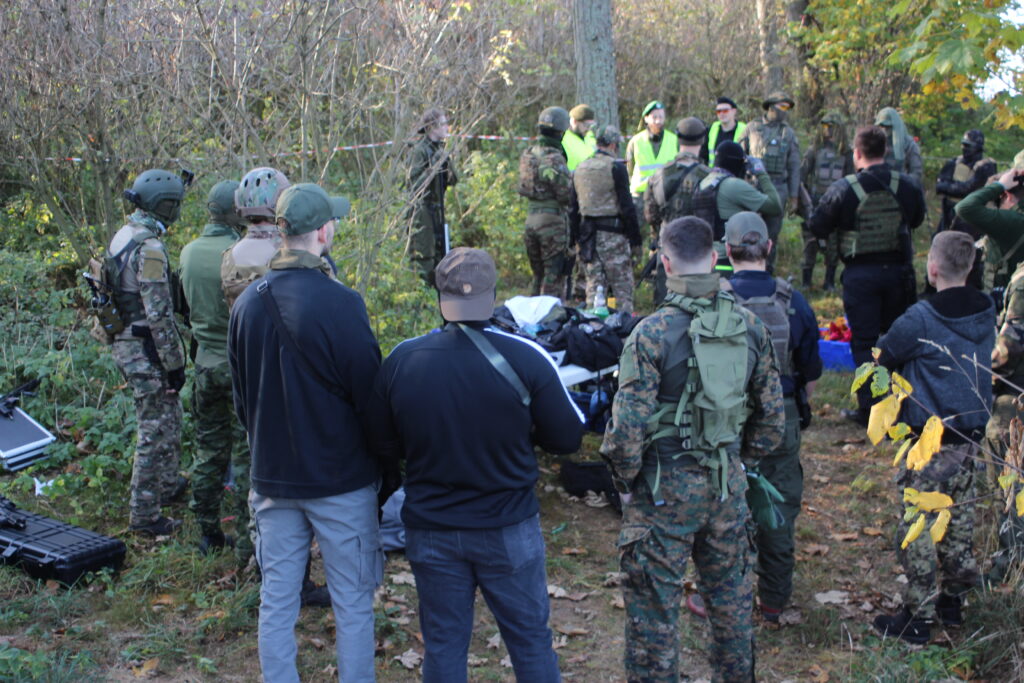 Sicherheitsunterweisung vor einem Spieltag